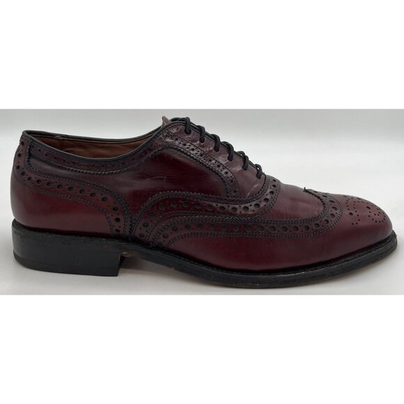 Allen Edmonds MCALLISTER Wing-Tip Burgundy Oxblood Leather Oxfords Men’s Size 6C main image 6